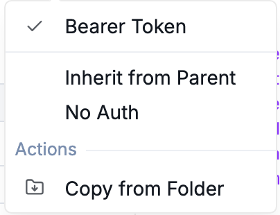 Authentication inheritance