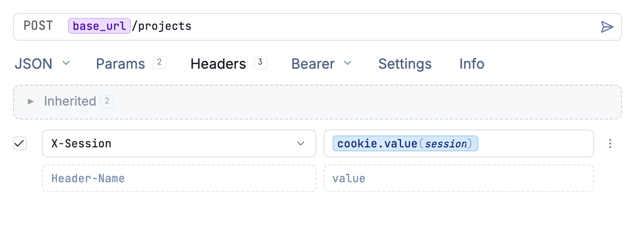 Cookie template function