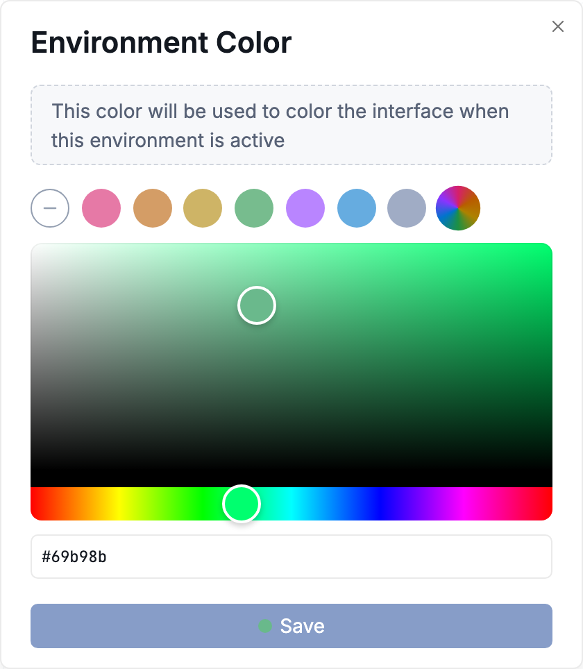 Environment color