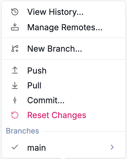 Git actions