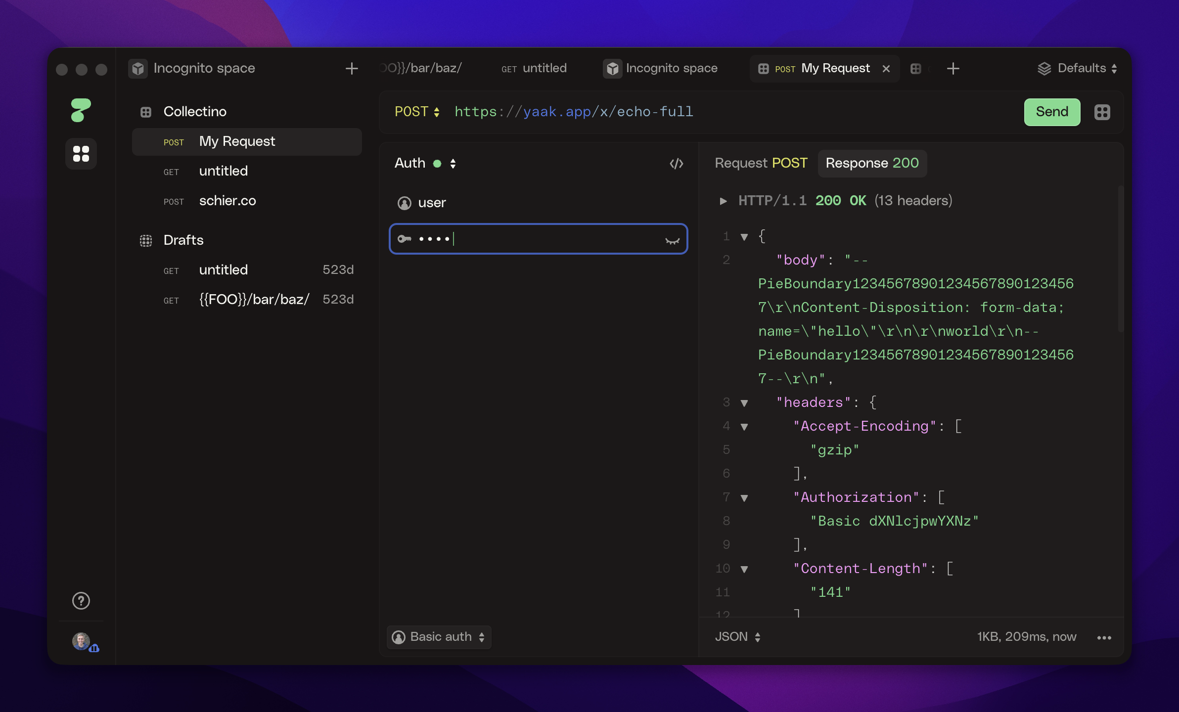 HTTPie screenshot